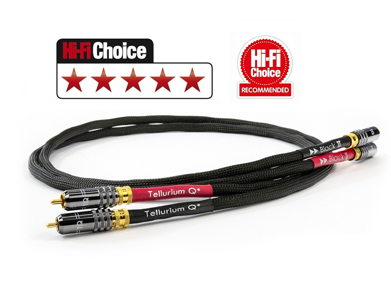 Tellurium Q Black II RCA  / Hi-Fi Choice «Recommended» и пять звёзд по итогам теста, август 2021