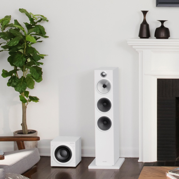 Bowers & Wilkins ASW608 Matte White активный сабвуфер_4